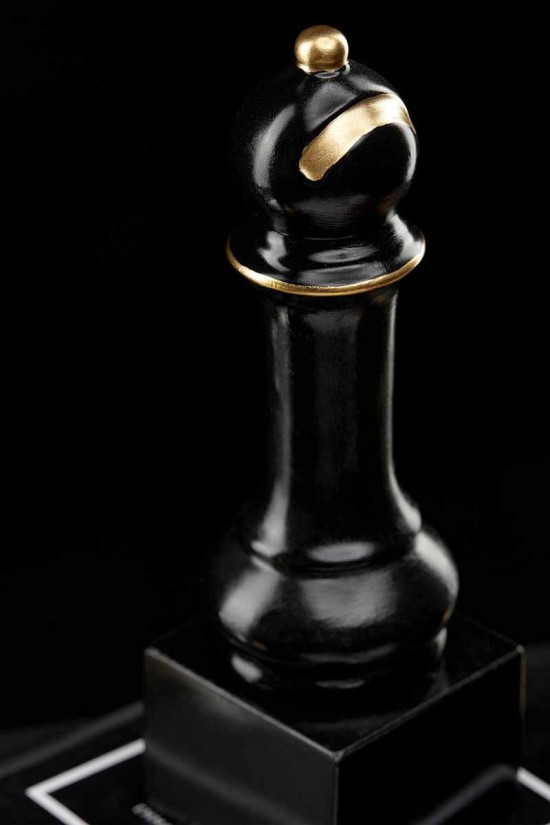 Matte Black Pawn Chess Piece Ornament – Chic Interiors Cheshire