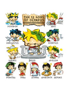 The twelve gods of Olympus